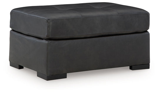 Brindley Pier - Fog - Oversized Accent Ottoman by Signature Design by Ashley® | Bel Furniture