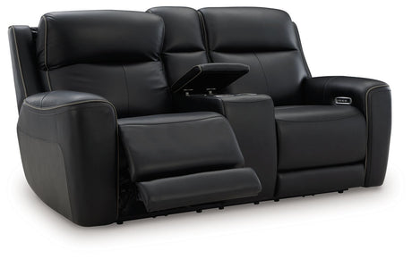 5Z-Comfort - Relaxation - Power Reclining Loveseat with Console / Adj Headrest by Signature Design by Ashley® | Bel Furniture