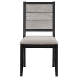 Elodie - Wood Dining Side Chair (Set of 2) - Gray And Black by Coaster Fine Furniture | Bel Furniture