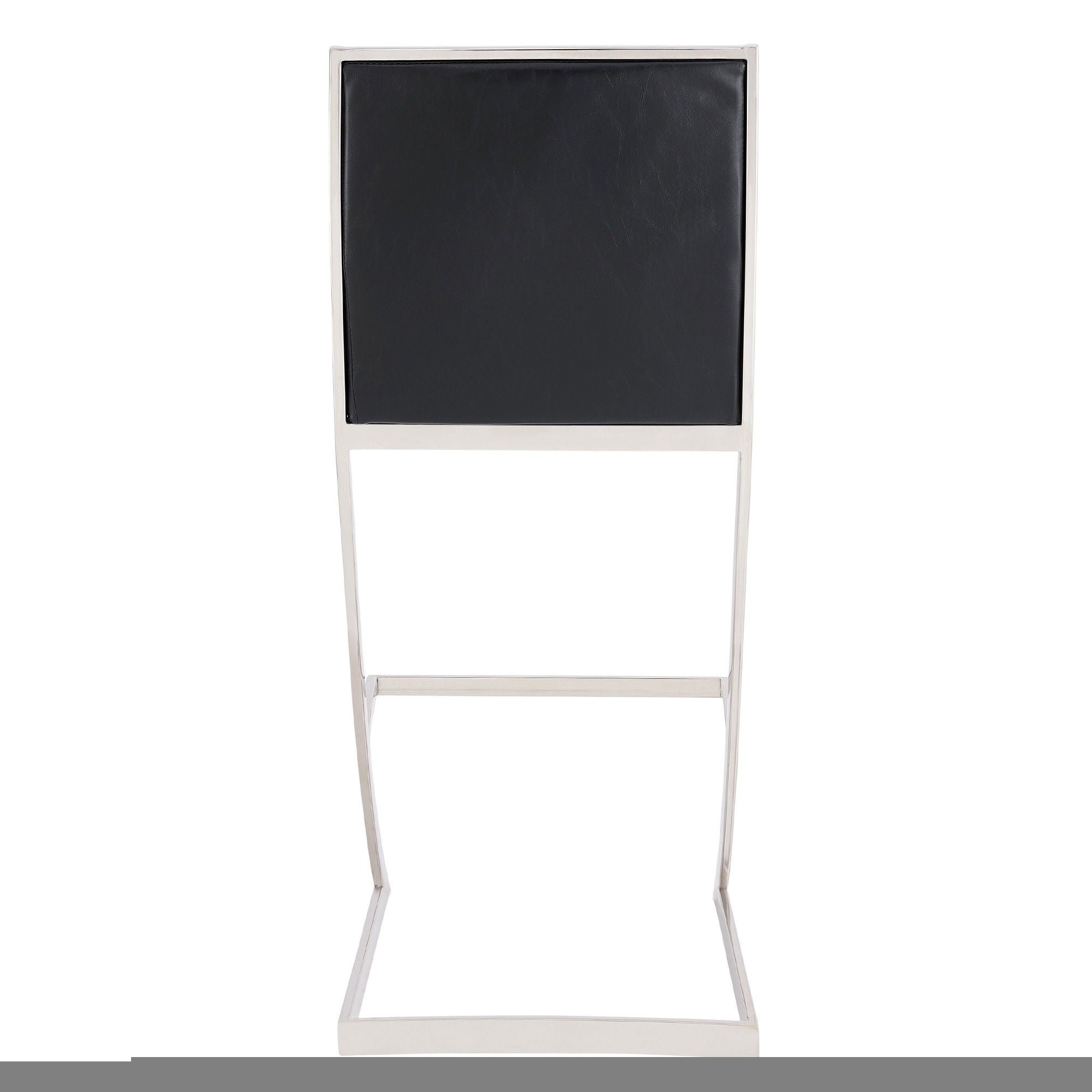 Low Back Bar Height Bar Chair - Black / Silver