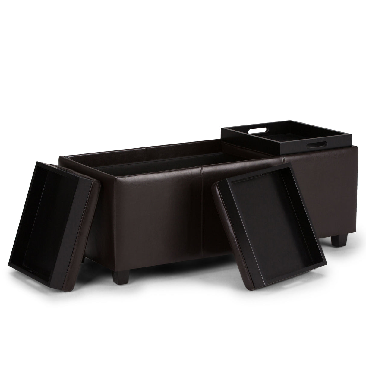 Avalon - Multi Functional Storage Ottoman by Simpli-Home | Bel Furniture