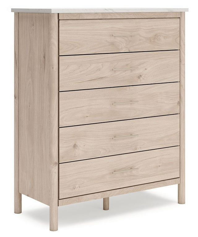 Cadmori Five Drawer Wide Chest Two-Tone