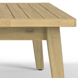 Palmetto - Outdoor Coffee Table - Light Teak by Simpli-Home | Bel Furniture