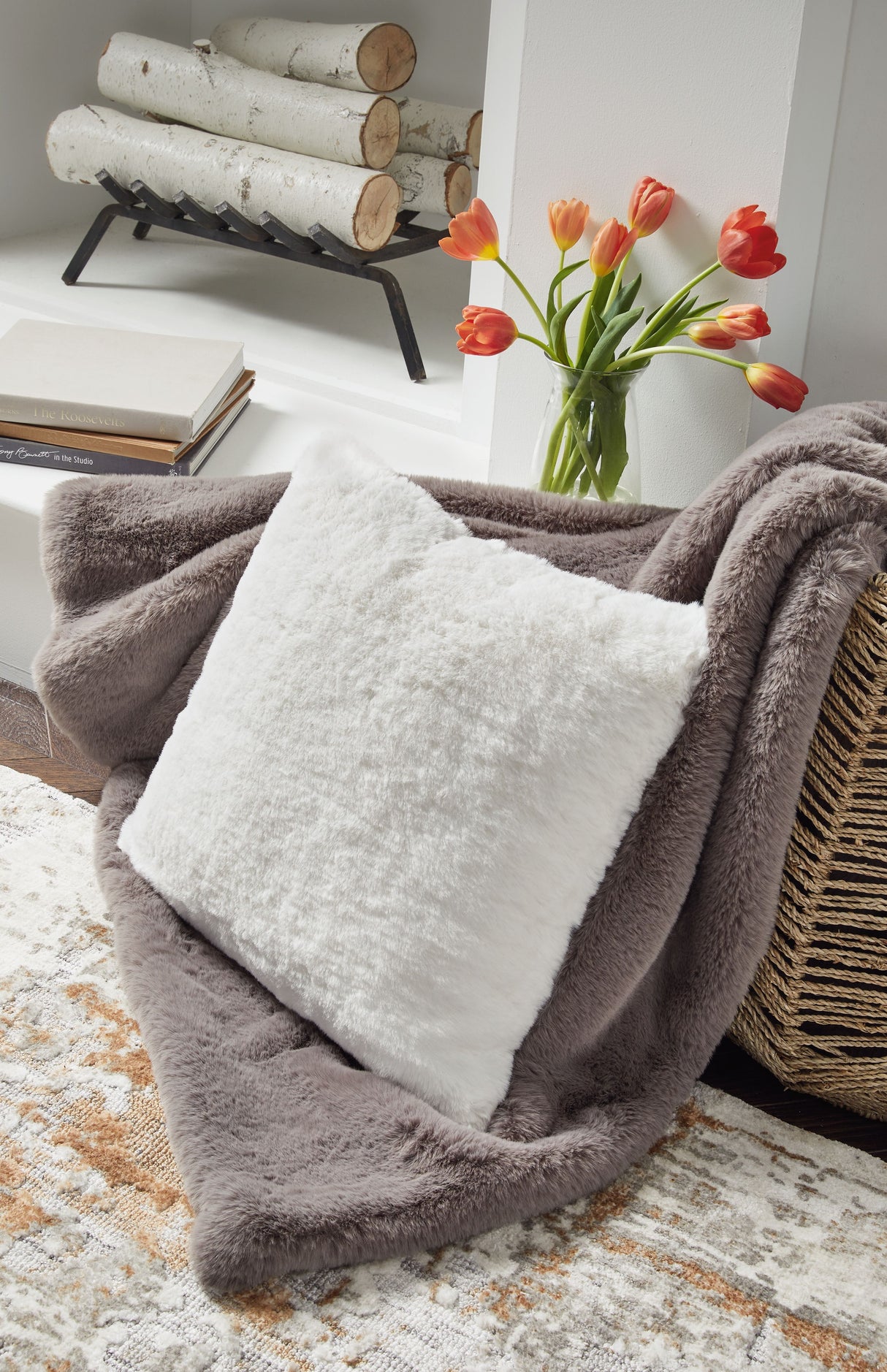 Gariland - Faux Fur Pillow by Signature Design by Ashley® | Bel Furniture