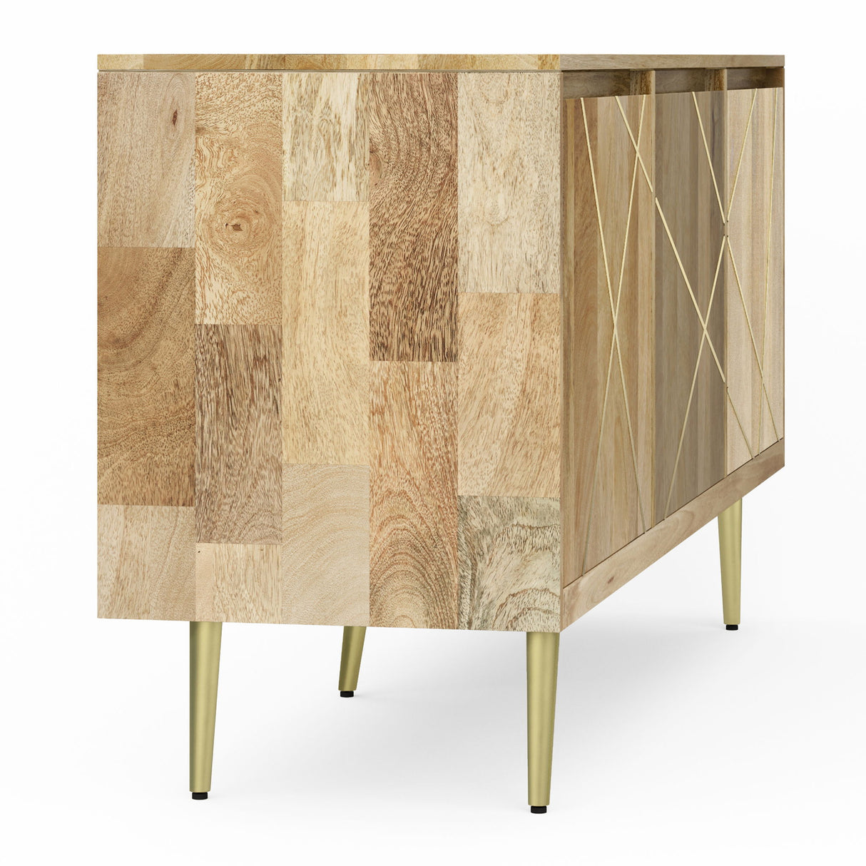 Jager - Sideboard Buffet - Natural by Simpli-Home | Bel Furniture
