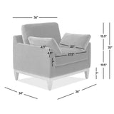 Pasadena - Wide Modern Farmhouse Accent Arm Chair - Olive Green by Jennifer Taylor Home | Bel Furniture