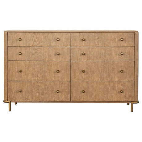 Arini - 8-Drawer Dresser Light Brown by CoasterElevations | Bel Furniture
