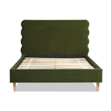 Stockholm - Modern Wavy Headboard Platform Bed by Jennifer Taylor Home | Bel Furniture
