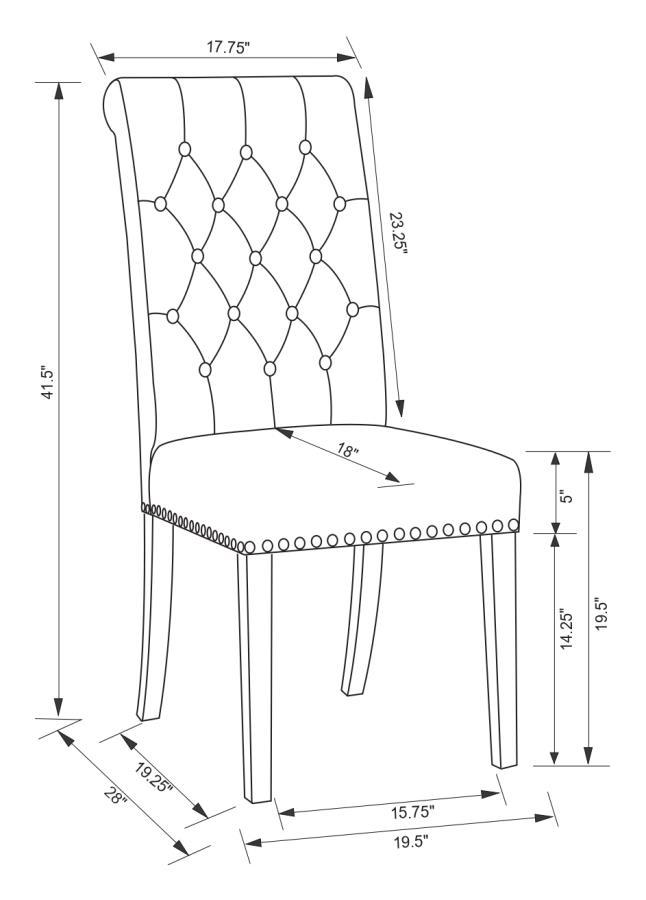 Alana - Upholstered Dining Side Chair (Set of 2)