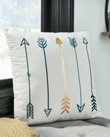 Gyldan - Pillow (Set of 4) - White / Teal / Gold