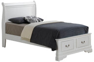 Upholstered Panel Sleigh Bed Design