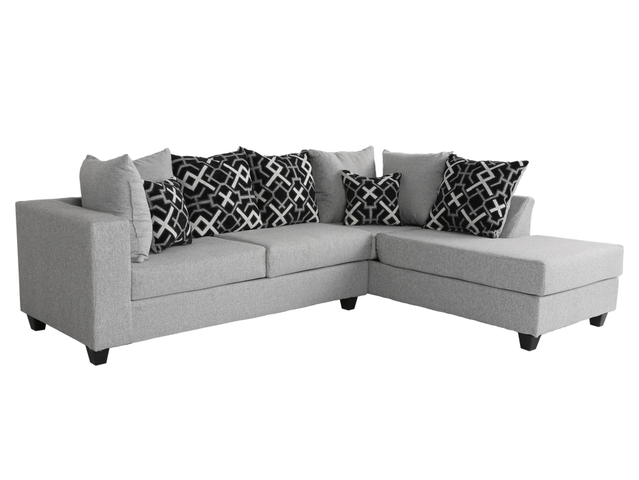 2 Piece Sectional - Dakota Grey