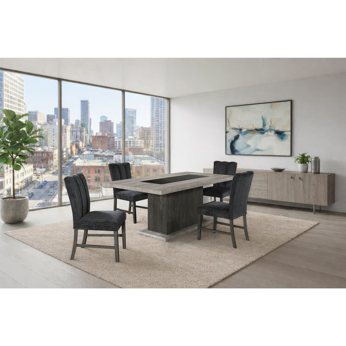 Dining Chair With Padded Seating And Back (Set of 2) | BEL Furniture
