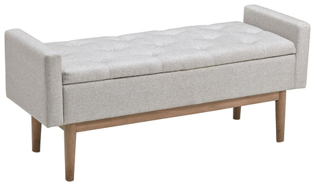 Briarson - Beige / Brown - Storage Bench by Signature Design by Ashley® | Bel Furniture