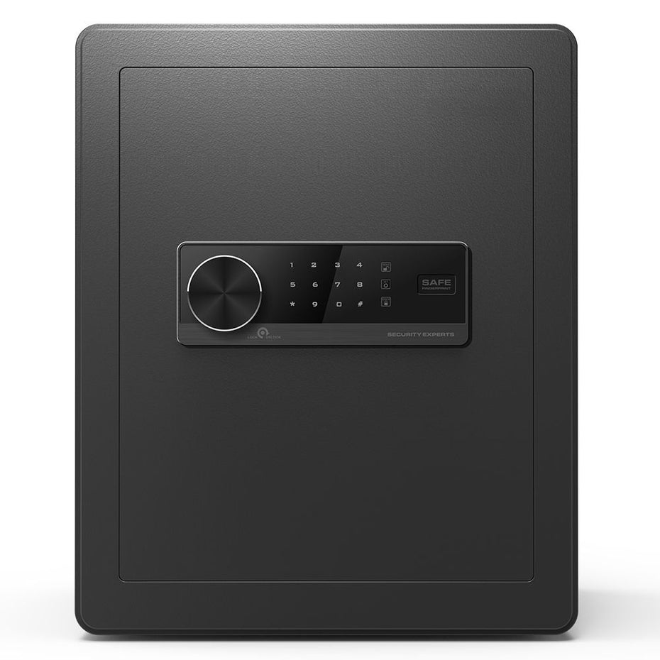 1.7 Cubic Feet Steel Safe, With Dual Alarms And Digital Touch Screen For Homes, Hotels, Offices And More - Black