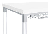 Norcrest - Acrylic Leg Bar Table - White High Gloss by Coaster Fine Furniture | Bel Furniture