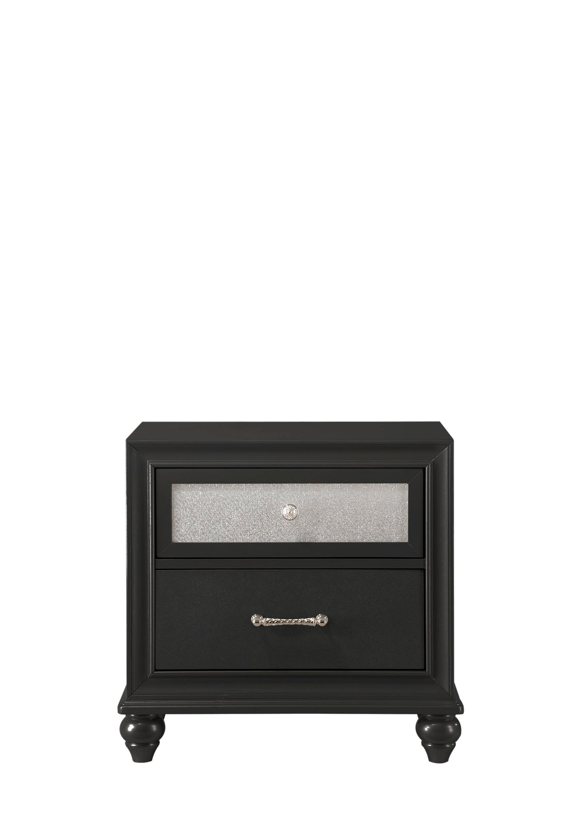 Lila - Accent Nightstand Black by Crown Mark | Bel Furniture