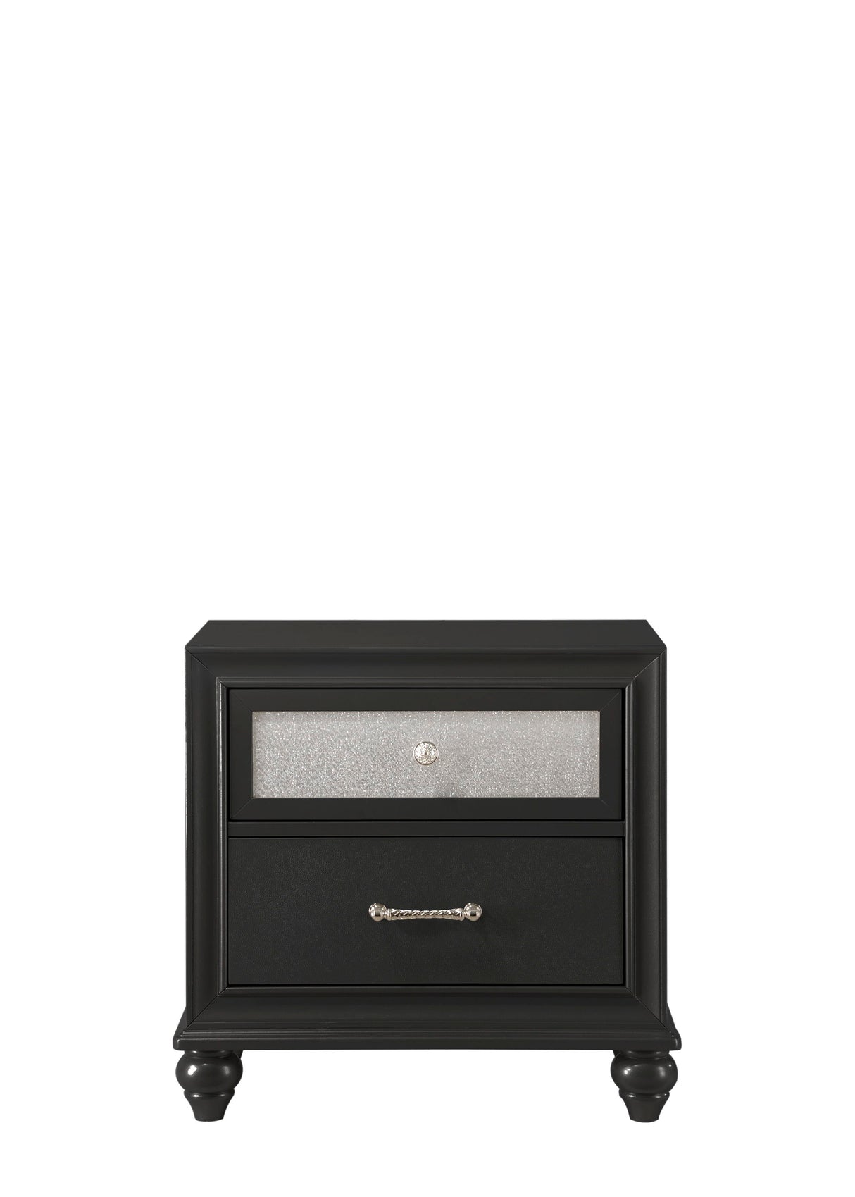 Lila - Accent Nightstand Black by Crown Mark | Bel Furniture