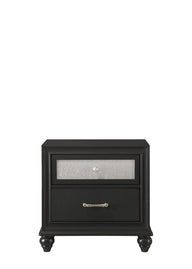 Lila - Accent Nightstand Black by Crown Mark | Bel Furniture