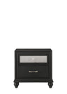 Lila - Accent Nightstand Black by Crown Mark | Bel Furniture