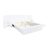 Jessica - Wood LED Panel Bed White King by CoasterEssence | Bel Furniture