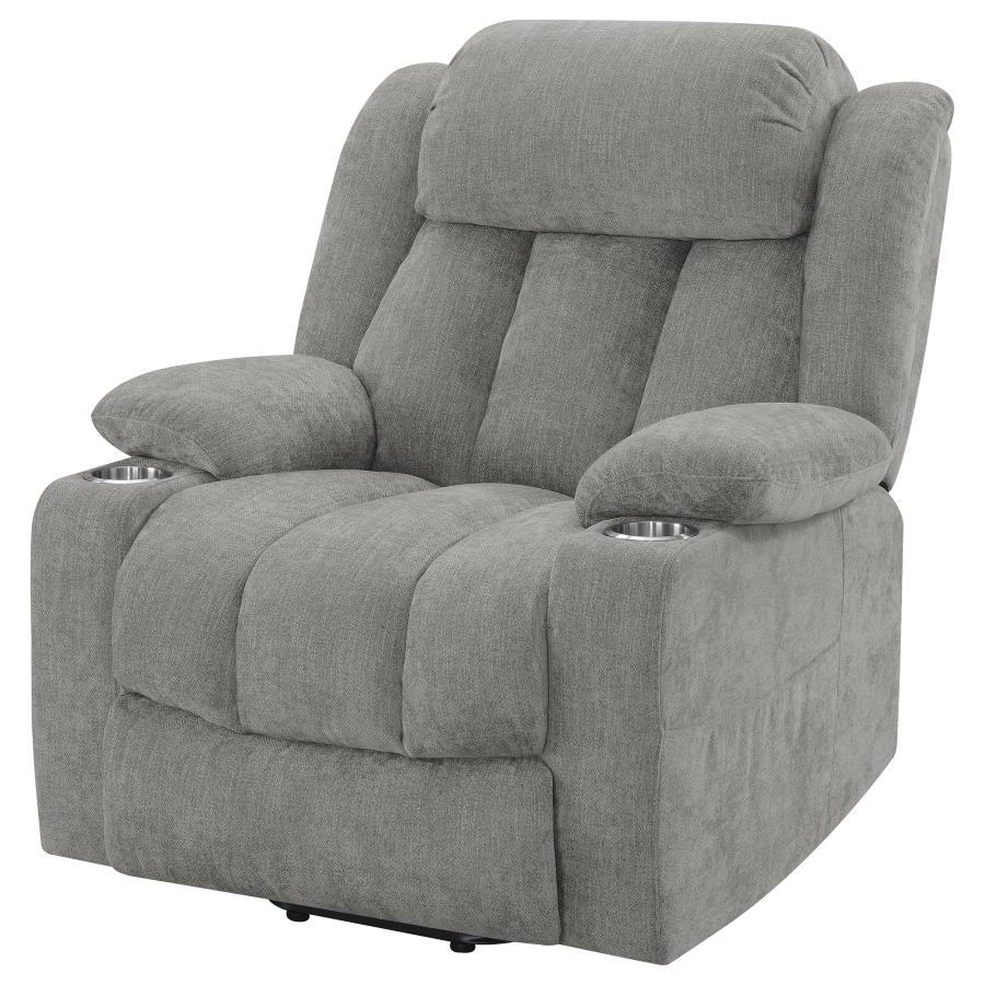 Houston - Upholstered Power Lift Recliner Chair by CoasterEveryday | Bel Furniture