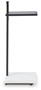 Mannill - Accent Table - Black / White