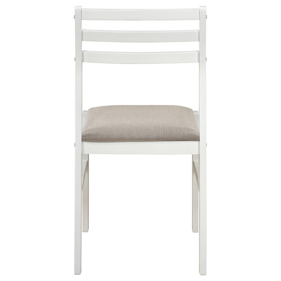 Bucknell - 3 Piece Round Drop Leaf Dining Table Set - White