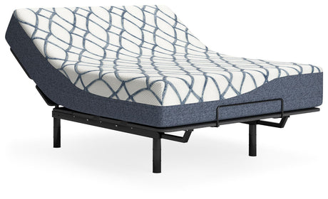 12 Inch Chime Elite 2.0 - White / Blue - California King Mattress by Sierra Sleep® by Ashley | Bel Furniture