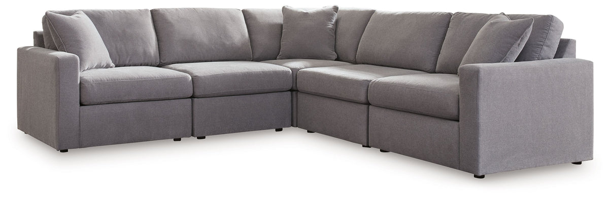 Modmax - Granite - Sectional Gray 5 Pc. Sectional by Signature Design by Ashley® | Bel Furniture