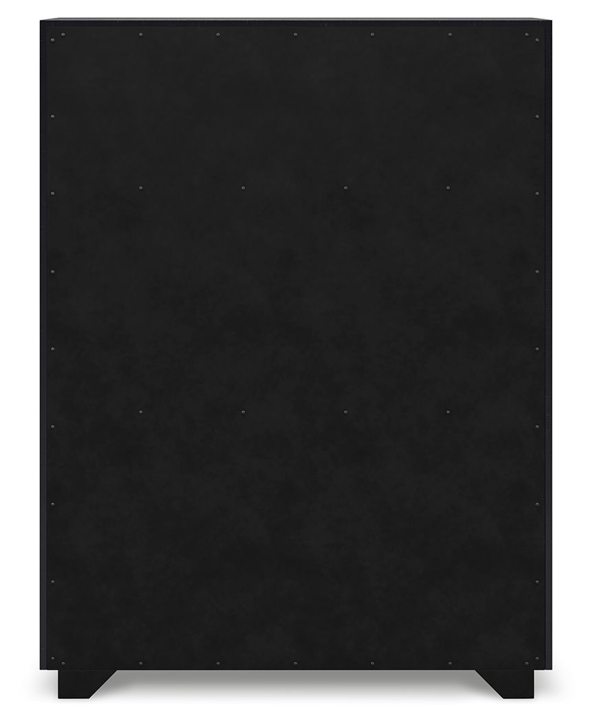 Londer - Black - Five Drawer Chest by Millennium® by Ashley | Bel Furniture