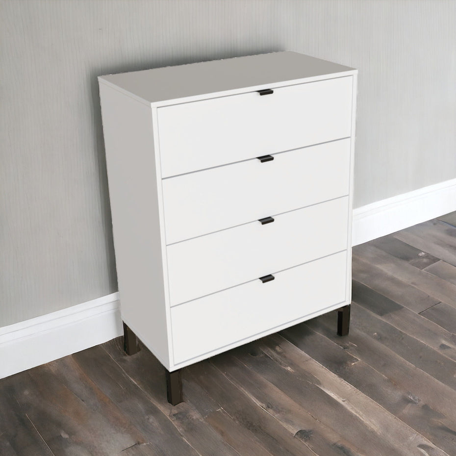 4 Drawer Standard Chest - White