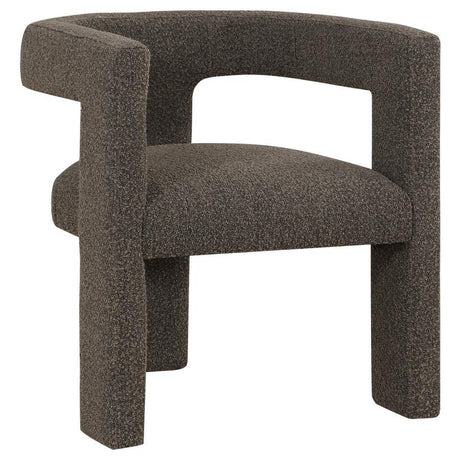 Petra - Boucle Upholstered Accent Side Chair Dark Brown by Coaster Fine Furniture | Bel Furniture