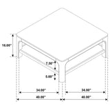 Solano - Square Coffee Table Set