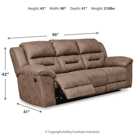 Stoneland - Reclining Sofa - view 7