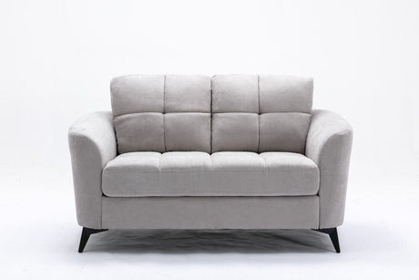Callie - Woven Fabric Loveseat by Lilola Home | Bel Furniture