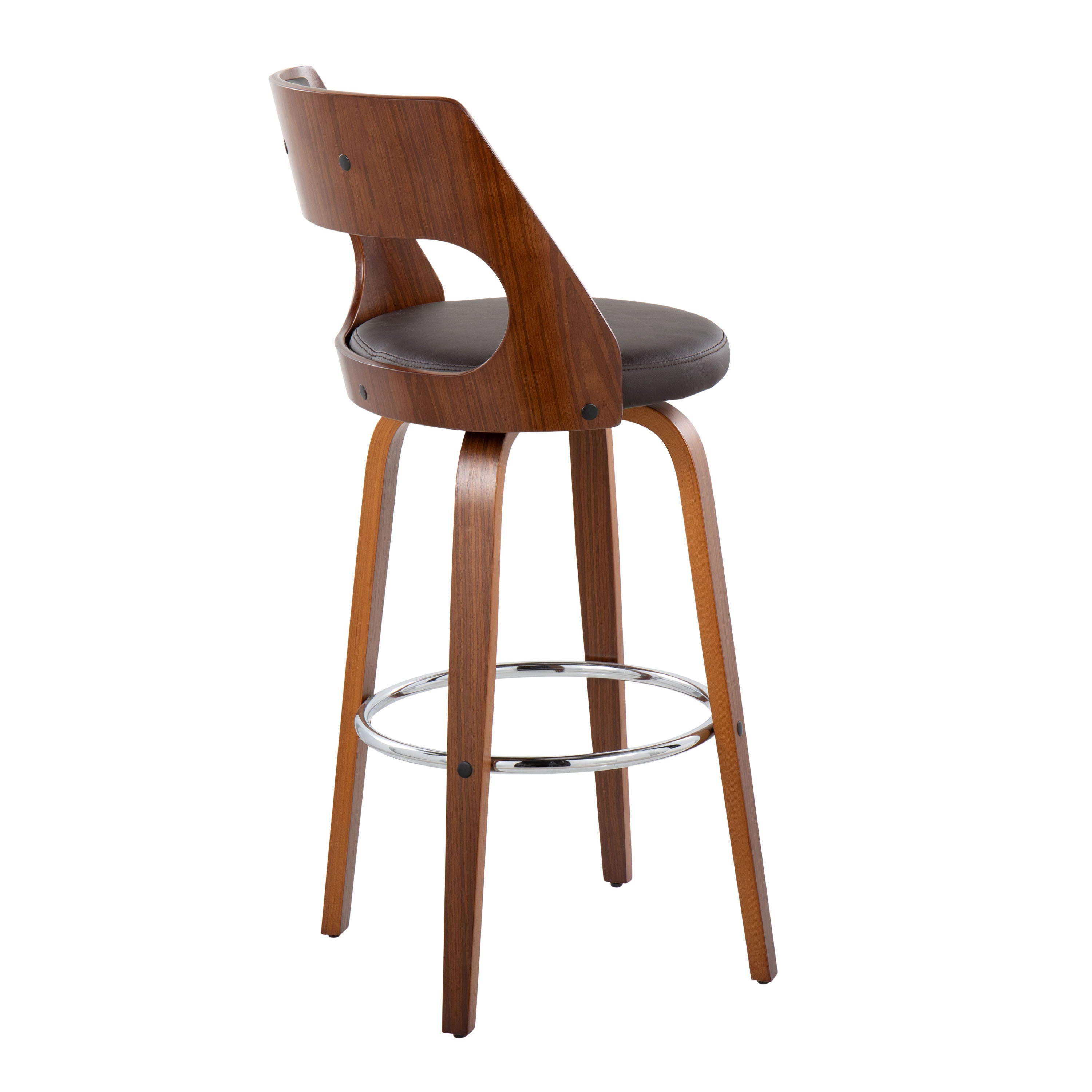 Cecina - Mid Century Modern Barstool With Swivel (Set of 2)