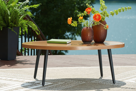 Horizon Hall - Two-tone Brown - Cocktail Table by Signature Design by Ashley® | Bel Furniture