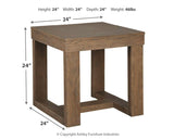 Cariton - Gray - Square End Table by Signature Design by Ashley® | Bel Furniture