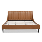 Aspen - Vertical Tufted Modern Headboard Platform Bed Set by Jennifer Taylor Home | Bel Furniture