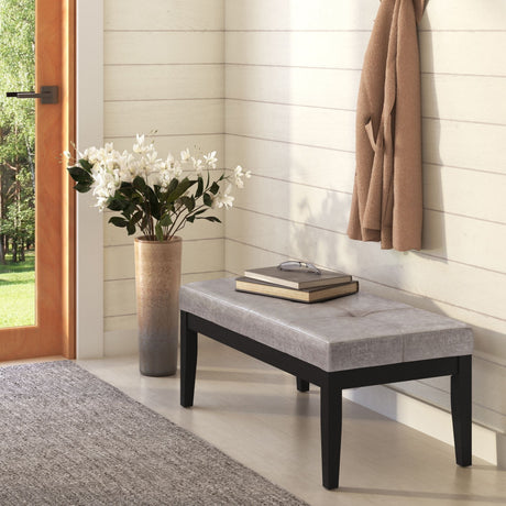 Lacey - Upholstered Tufted Ottoman Bench - view 11