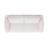 Sharon - Puffy Arm Sofa - Alpaca Off-White by Jennifer Taylor Home | Bel Furniture
