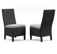 Beachcroft - Outdoor Dining Side Chair Black by Signature Design by Ashley® | Bel Furniture