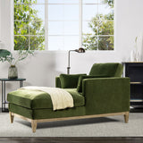 Knox - Modern Farmhouse Chaise Lounge Chair by Jennifer Taylor Home | Bel Furniture