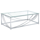 Lille - Glass Top Entryway Sofa Console Table Accents