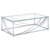 Lille - Glass Top Entryway Sofa Console Table Accents