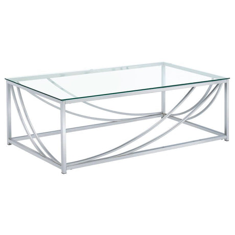 Lille - Glass Top Entryway Sofa Console Table Accents