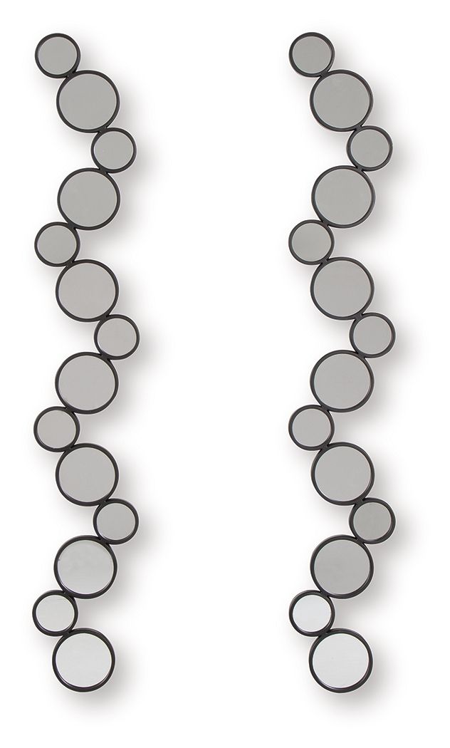 Vinler - Black - Accent Mirror Set (Set of 2) by Signature Design by Ashley® | Bel Furniture