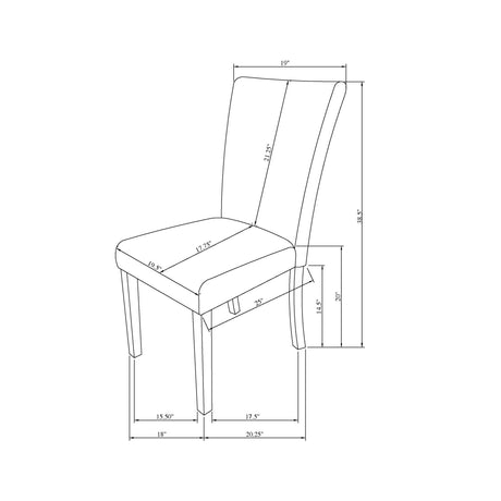 Oceanic - Dining Chair (Set of 2) - Gray - view 3