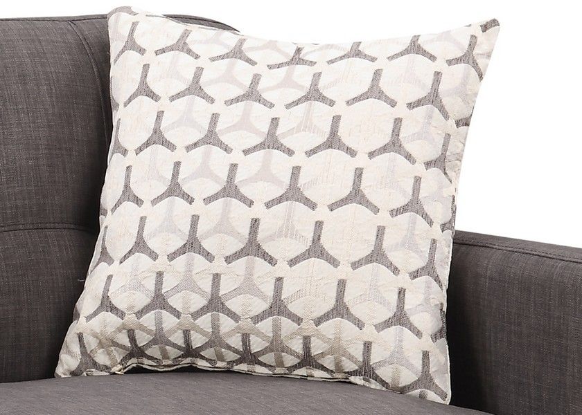 Loveseat And Toss Pillows - Charcoal / Black